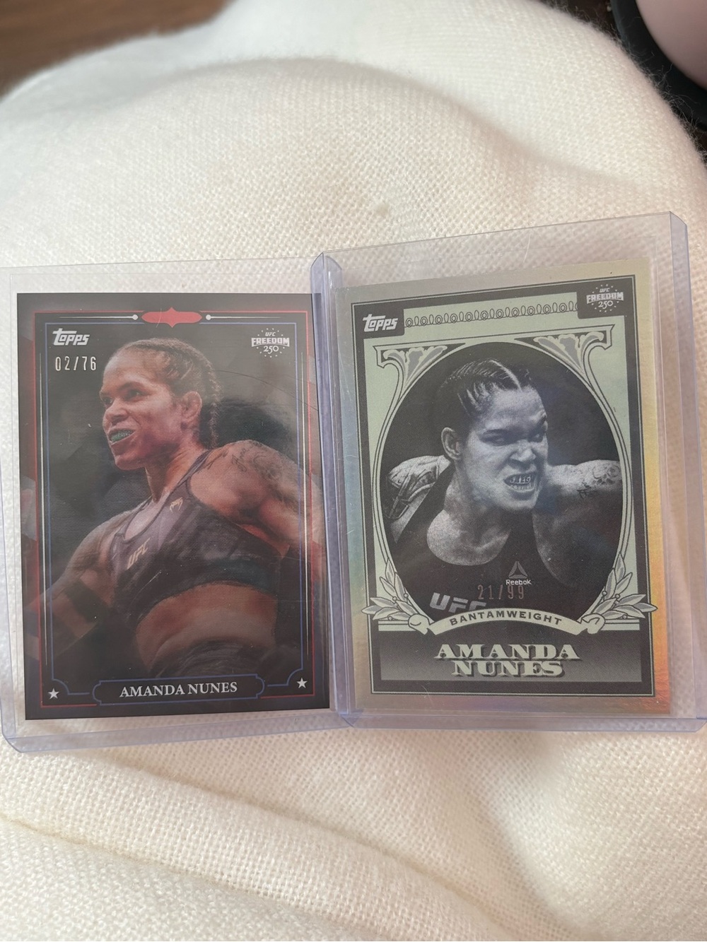 Topps Amanda Nunes UFC Trading Card - Freedom 250 edition